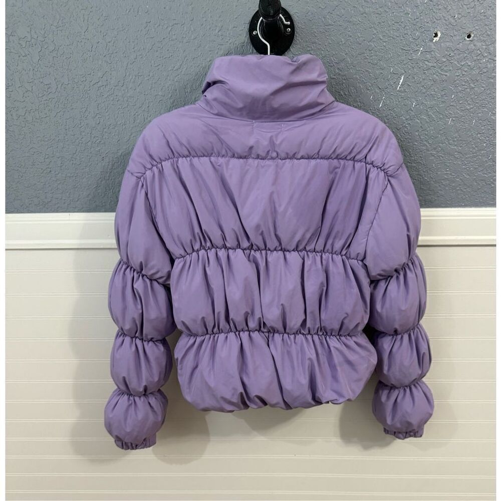 Judith March Purple Puffer Jacket - Picture 4 of 8